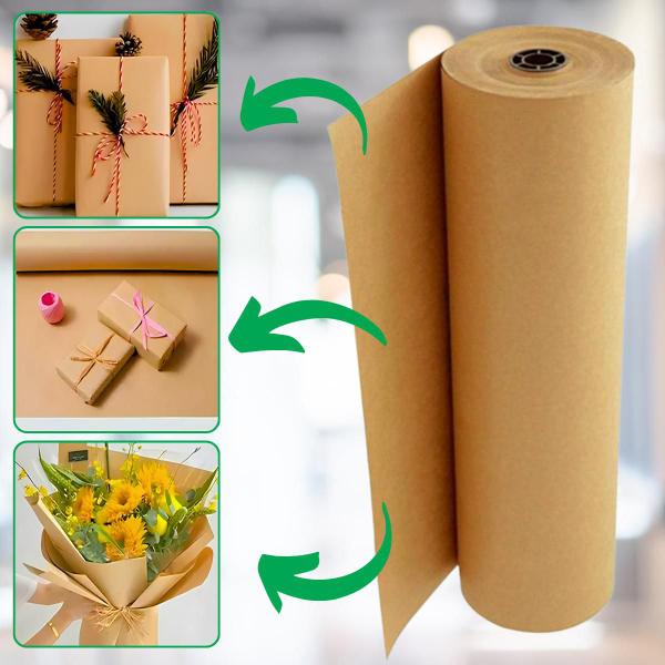 Imagem de Kit 4 Rolos De Papel Semi Kraft Bobina 45 CM x 50 M Mascaramento e Automotivo