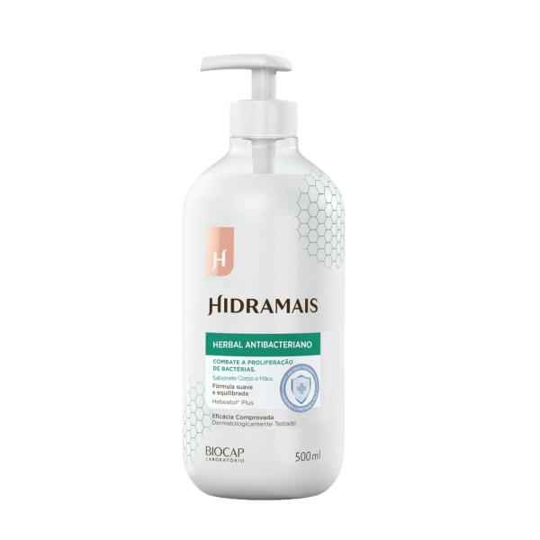 Imagem de Kit 4 Sabonete Gel Herbal Antibacteriano 500 ml Hidramais