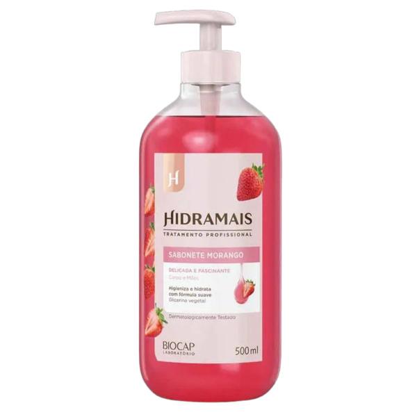 Imagem de Kit 4 Sabonete Gel Morango Delicada e Fascinante 500 ml Hidramais