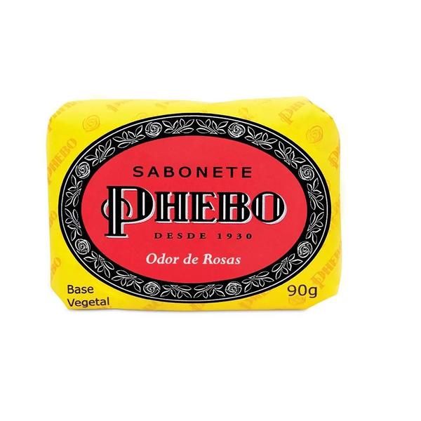 Imagem de Kit 4 Sabonetes em Barra Phebo Odor de Rosas 90g