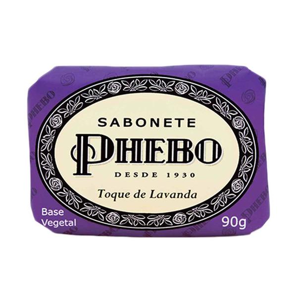 Imagem de Kit 4 Sabonetes em Barra Toque de Lavanda Glicerina Vegetal Vegano Phebo 90g