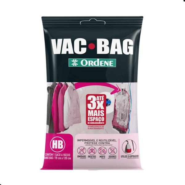 Imagem de Kit 4 Sacos a Vácuo Organizador Hang Bag com Gancho Vac Bag