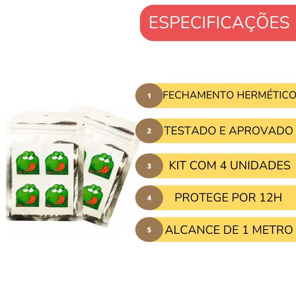 Imagem de Kit 4 Sai Mosquito Repelente E 4 Termômetro Termo Friends