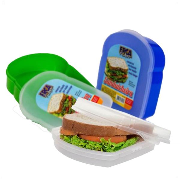 Imagem de Kit 4 Sanduicheiras Organizadora Para Lanche Porta Sanduíche