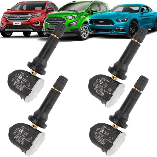 Imagem de Kit 4 Sensor Monitoramento Pneu Tpms Edge Mustang Ecosport