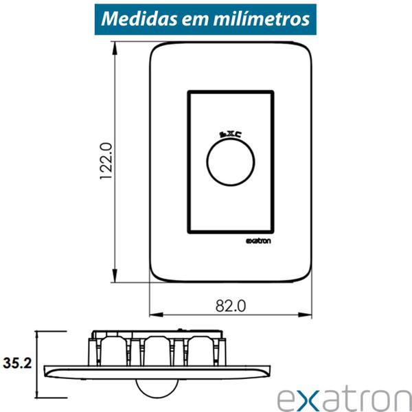 Imagem de Kit 4 Sensor Presenca Predial 4x2 Fotocelula Smart X-Control