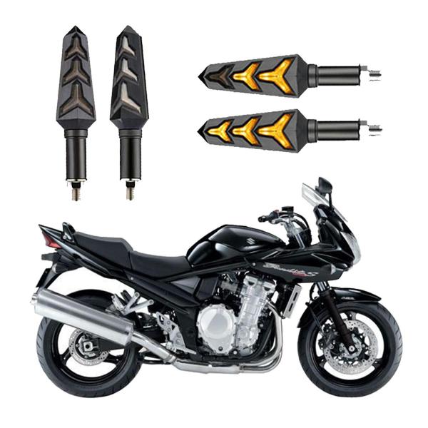 Imagem de KIT 4 Seta Sequencial Pisca de Led Universal Modelo P09S Estrela Moto BANDIT 1250 Ano 2010 2011 2010 2013 2014 2015