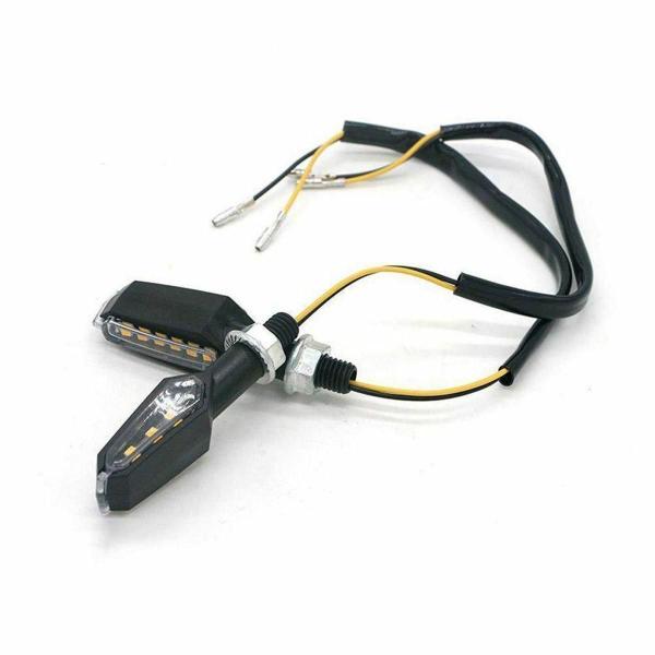 Imagem de Kit 4 Setas De Led Mini Bilateral Esportivas Motos Universal