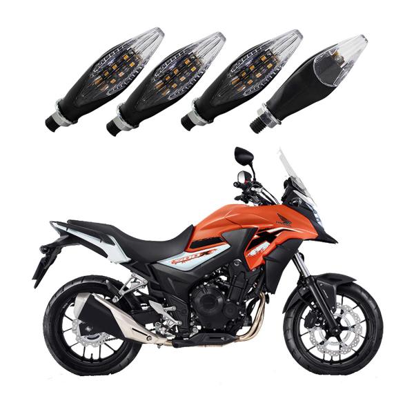 Imagem de KIT 4 Setas Esportiva Pisca de Led Modelo P30 Para Moto Honda CB 500X 2016 2017 2018201920202021