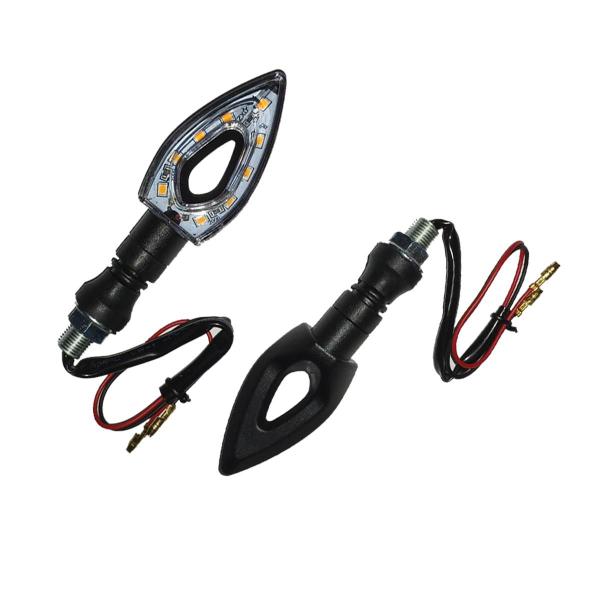 Imagem de Kit 4 Setas Esportivas de Led P01 Modelo Flecha vazado para Moto Honda CG 150 CARGO 2016 2017 2018201920202021