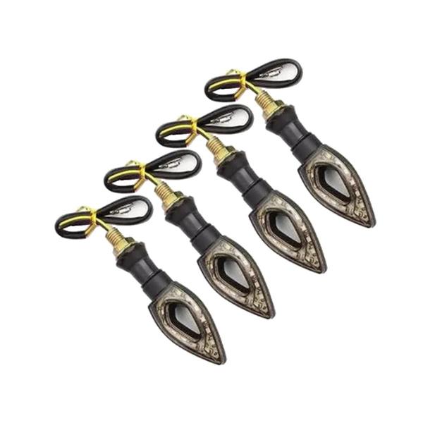 Kit 4 Setas Esportivas de Led P01 Modelo Flecha vazado para Moto Honda CG 150 TITAN KS 2016 2017 2018201920202021 - Stallion Imagem de Kit 4 Setas Esportivas de Led P01 Modelo Flecha vazado para Moto Honda CG 150 TITAN KS 2016 2017 2018201920202021