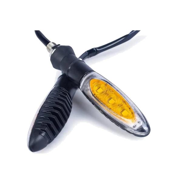 Imagem de KIT 4 Setas Esportivas Pisca de Led Modelo P11 Para Moto Honda XRE 300 / 2008 2009 2010 2011 2012 2013 2014 2015