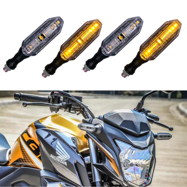 Imagem de Kit 4 Setas P26 Honda CG 150 Sport 2005 2006 2007 2008 2009 2010 2011 2012 2013 2014 2015 2016 2017 2018 2019 2020 2021