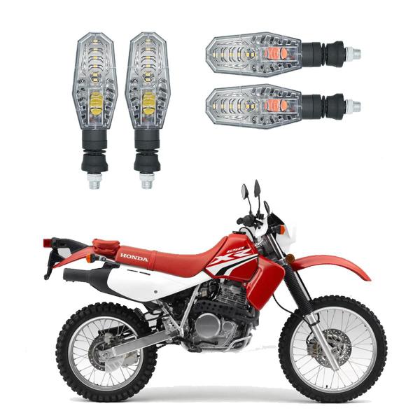 Imagem de Kit 4 Setas Pisca de Led Dianteiro E Traseiro Modelo PF01 Honda XR 650 TORNADO 2010 2011 2012 2013 2014 2015