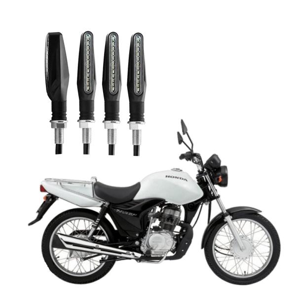 KIT 4 Setas Sequenciais Modelo P25B Slim / Palito Para Moto CG 125 CARGO 2016 2017 2018201920202021 - Stallion Imagem de KIT 4 Setas Sequenciais Modelo P25B Slim / Palito Para Moto CG 125 CARGO 2016 2017 2018201920202021