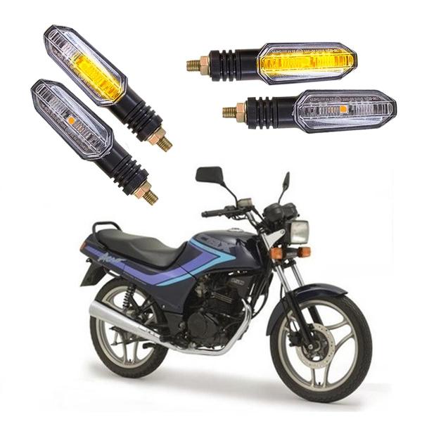 Imagem de Kit 4 Setas Sequenciais Pisca de Led Universal Modelo P50S Moto CBX 150 2010 2011 2012 2013 2014 2015