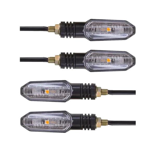 Imagem de Kit 4 Setas Sequenciais Pisca Led Universal Modelo P50S CG 150 TITAN KS 2004 2005 2006 2007 2008 2009 2010 2011 2012