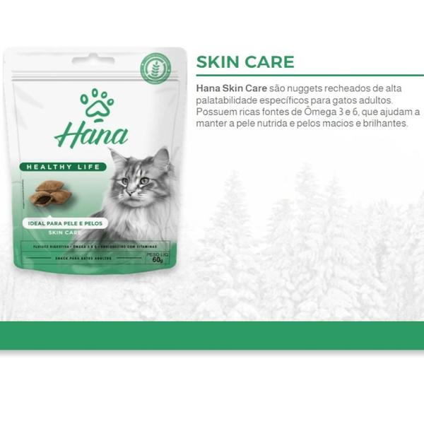 Imagem de Kit 4 Snacks Hana Healthy Life Skin Care P/ Gatos Adultos- 60g