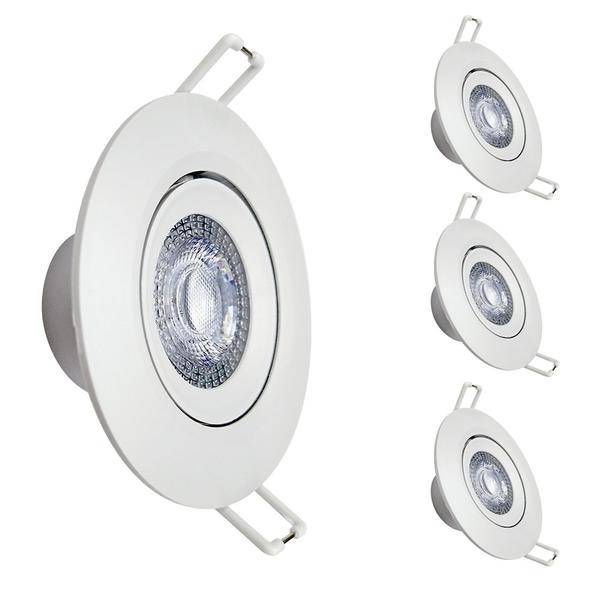 Imagem de Kit 4 Spot Led Embutir 12w Redondo 6500k branco frio - Avant