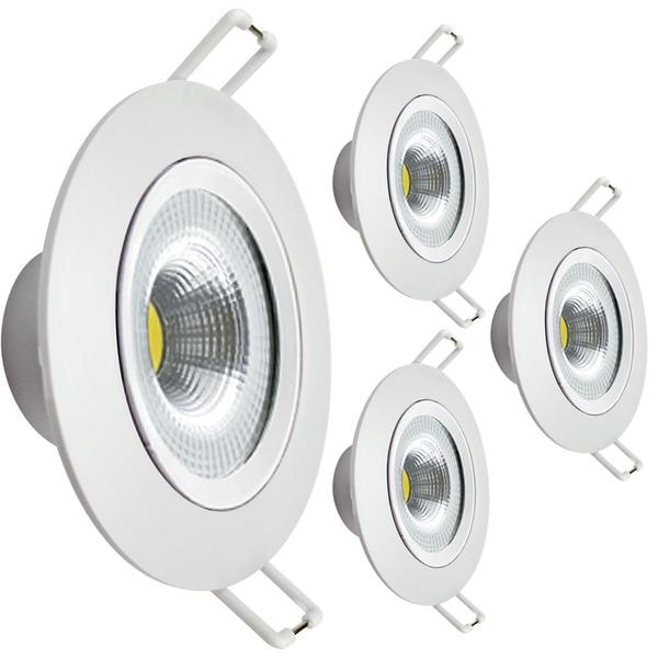 Imagem de Kit 4 Spot Led Embutir 7w Redondo 6500k Branco Frio - Avant