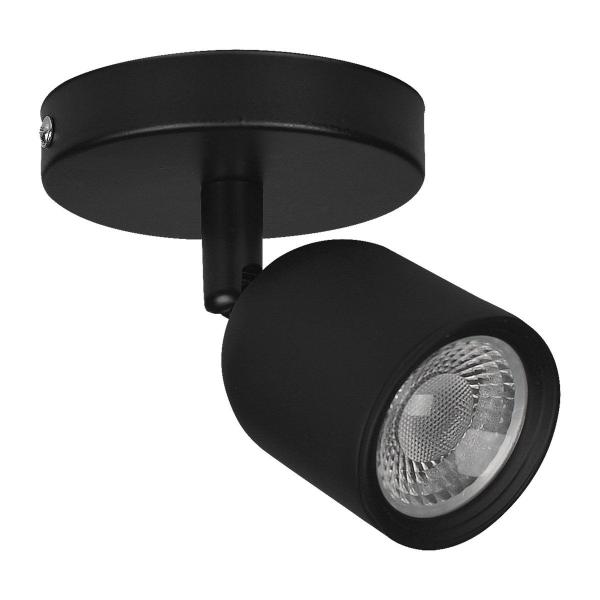 Imagem de Kit 4 Spots Led Com Canopla 7W 6500K Preto Bivolt