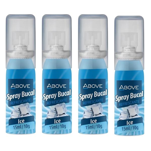 Imagem de Kit 4 Spray Bucal Above Ice 15Ml - Antisséptico