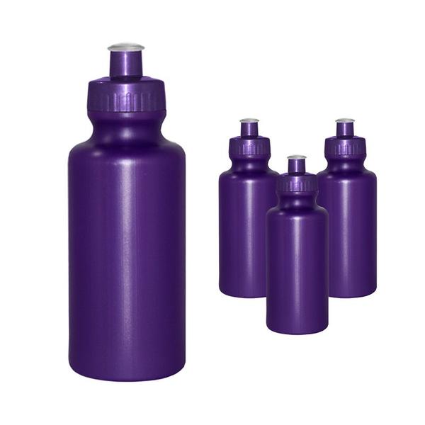 Imagem de Kit 4 Squeezes 550Ml Lilás Plástico Premium