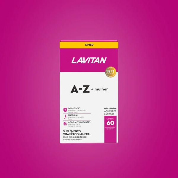 Imagem de Kit 4 Suplemento Alimentar Lavitan A-Z Mulher 60Cpr - Cimed