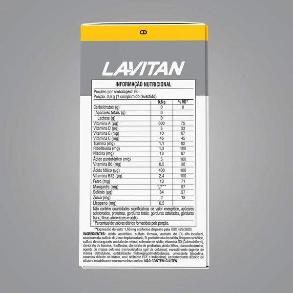 Imagem de Kit 4 Suplemento Lavitan Sênior 50+  60 Comprimidos - Cimed