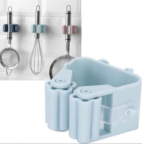 Kit 4 Suporte Porta Vassoura Auto Adesivo Envio Super Rápido - FERRAGENS Imagem de Kit 4 Suporte Porta Vassoura Auto Adesivo Envio Super Rápido