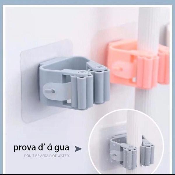 Kit 4 Suporte Porta Vassoura Auto Adesivo Envio Super Rápido - FERRAGENS Imagem de Kit 4 Suporte Porta Vassoura Auto Adesivo Envio Super Rápido