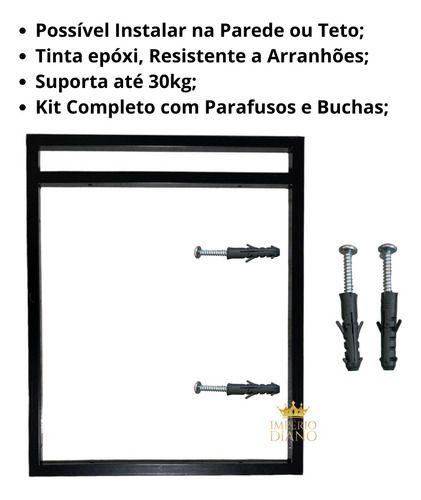 Imagem de Kit 4 Suporte Prateleira Estilo Industrial 42x34cm Moderno