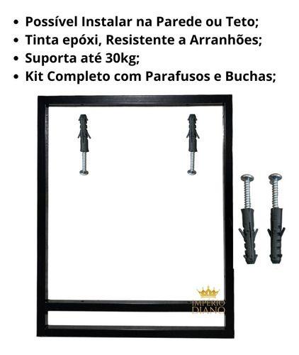 Imagem de Kit 4 Suporte Prateleira Estilo Industrial 42x34cm Moderno