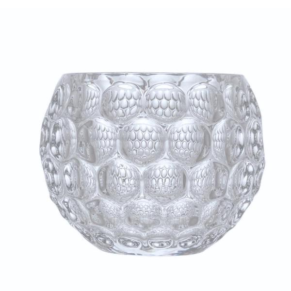 Kit 4 Suportes Porta Vela de Cristal Vidro Bolhas 9cm Castiçal Lyor Pote para Decoração Enfeite Imagem de Kit 4 Suportes Porta Vela de Cristal Vidro Bolhas 9cm Castiçal Lyor Pote para Decoração Enfeite