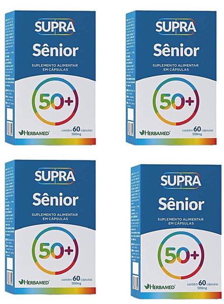 Imagem de Kit 4 Supra Sênior 50+ 60 Cápsulas - Herbamed