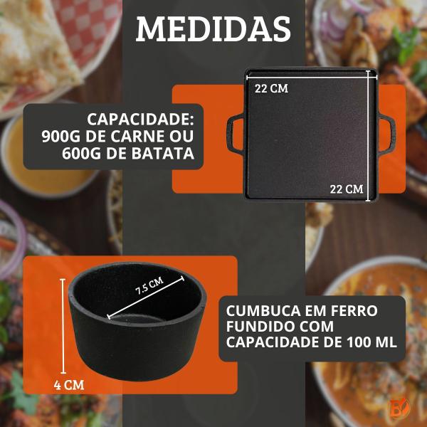 Imagem de Kit 4 Tábuas Para Churrasco E Porção 55x28 Com Chapas E Molheiras