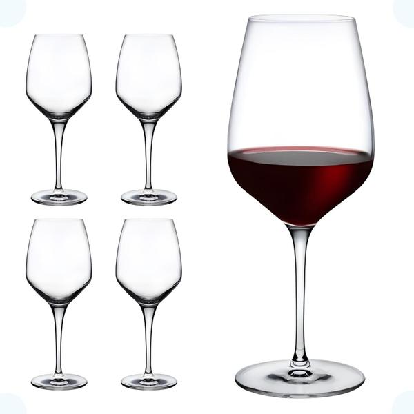 Imagem de Kit 4 Taça De Vinho Tinto Grande Resistente A Impacto 510ml 