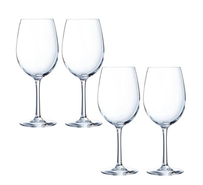 Imagem de Kit 4 Taças de Cristal Arcoroc Vinho Chef Sommelier 350ml