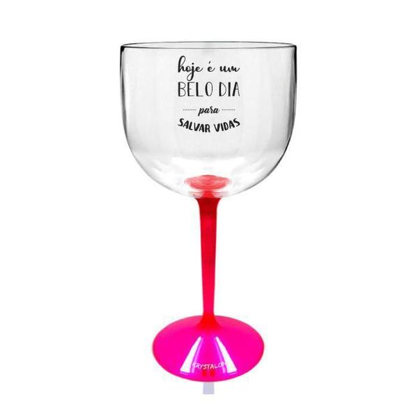 Imagem de Kit 4 Taças Gin Bicolor Rosa Personalizadas Enfermagem