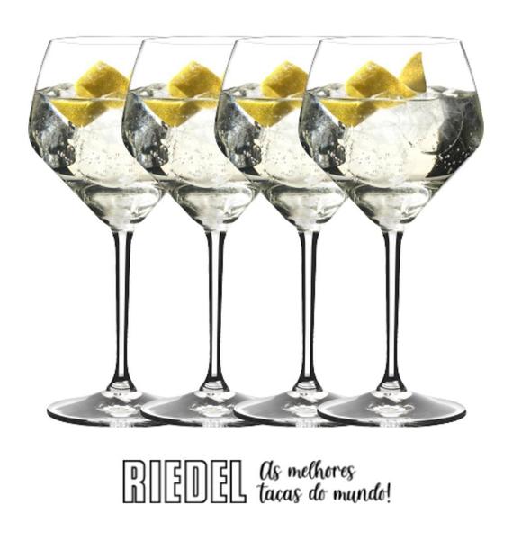 Imagem de Kit 4 Taças Riedel Bar Gin Drinks Melhor Cristal Do Mundo