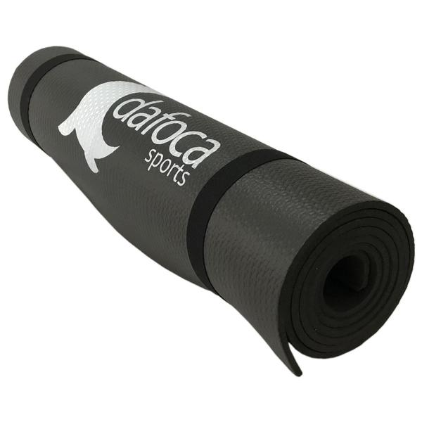 Imagem de Kit 4 Tapetes Yoga Mat e Exercícios 50x180cm 5mm DF1031 Preto Dafoca Sports