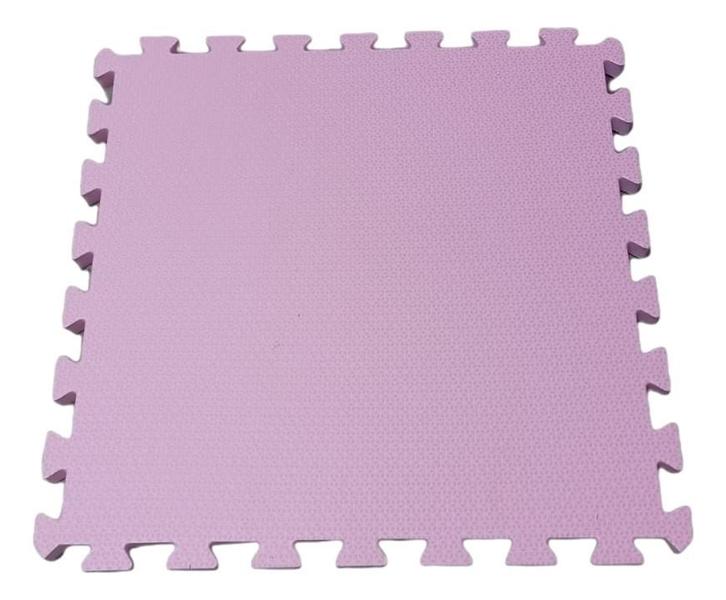 Imagem de Kit 4 Tatames Tapetes Eva 50 X 50 X 1cm 10mm Tons de Rosa Infantil Bebê Academia