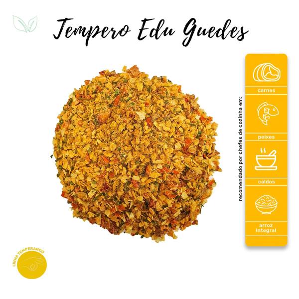 Kit 4 Tempero Edu Guedes Ingredientes Selecionados Premium Pote com Dosador 60g - Natural do Povo Imagem de Kit 4 Tempero Edu Guedes Ingredientes Selecionados Premium Pote com Dosador 60g