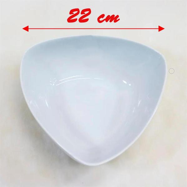 Imagem de Kit 4 Tigela De Melamina Triangular Gourmet 1,4L 22X8 cm