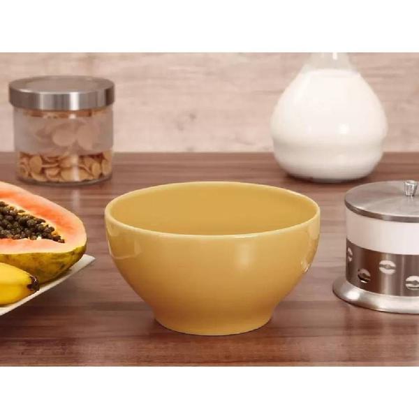 Imagem de Kit 4 Tigelas Bowls Cerâmica Biona Oxford 600ml Amarelo