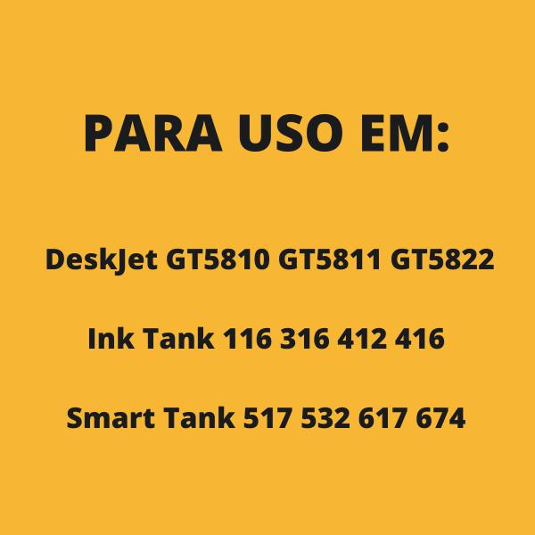 Imagem de Kit 4 Tinta Compatível Para Hp Gt51 Gt53 Gt52 Tanque De Tinta