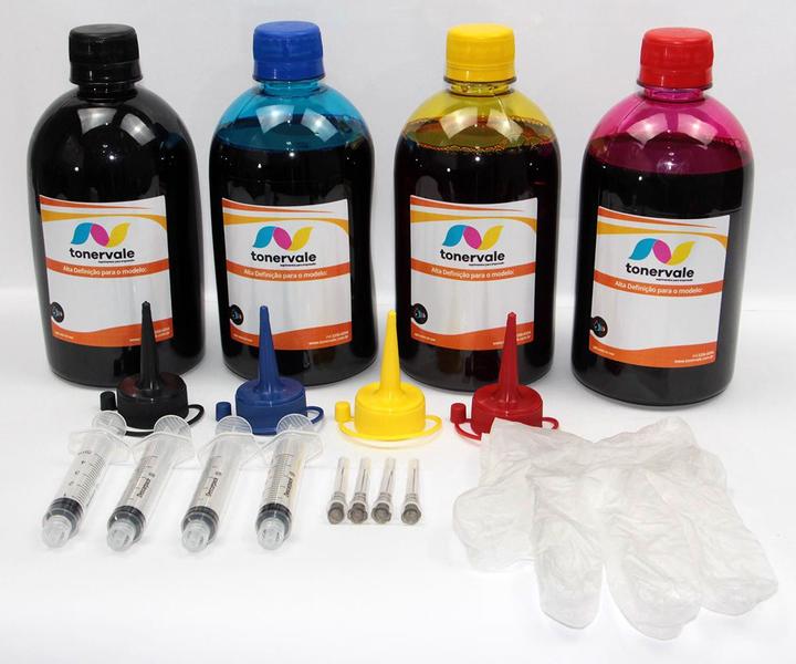 Imagem de Kit 4 Tinta Para Brother HL-T4000DW MFC-T4500DW BTD60BK BT5001 de 500ml Platinum