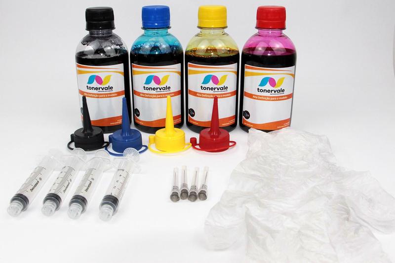 Kit 4 Tinta Para Canon MG2410 MG2510 TS3110 PG145 CL146 de 250ml Platinum - Toner Vale Imagem de Kit 4 Tinta Para Canon MG2410 MG2510 TS3110 PG145 CL146 de 250ml Platinum