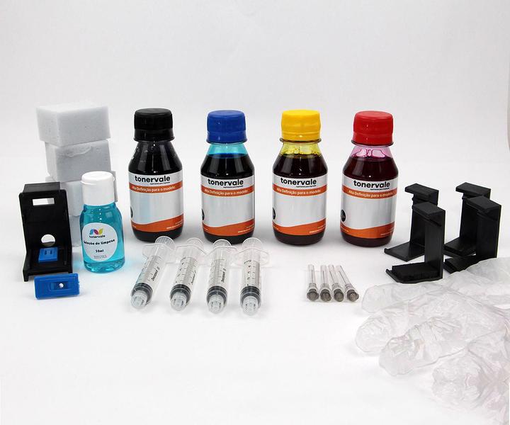 Kit 4 Tinta Para HP 2776 2376 6476 2774 667XL de 100ml Platinum - Toner Vale Imagem de Kit 4 Tinta Para HP 2776 2376 6476 2774 667XL de 100ml Platinum