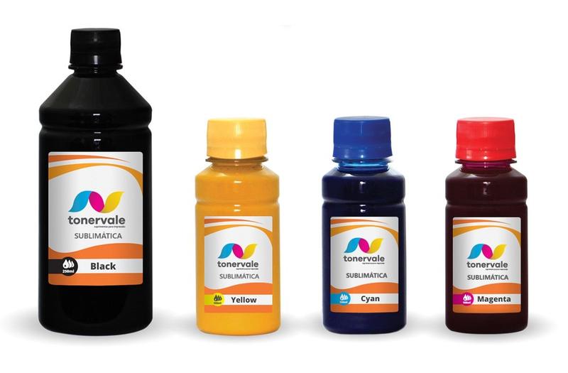Kit 4 Tinta Sublimatica Para Epson L6490 L6580 T524 550ml - Toner Vale Imagem de Kit 4 Tinta Sublimatica Para Epson L6490 L6580 T524 550ml